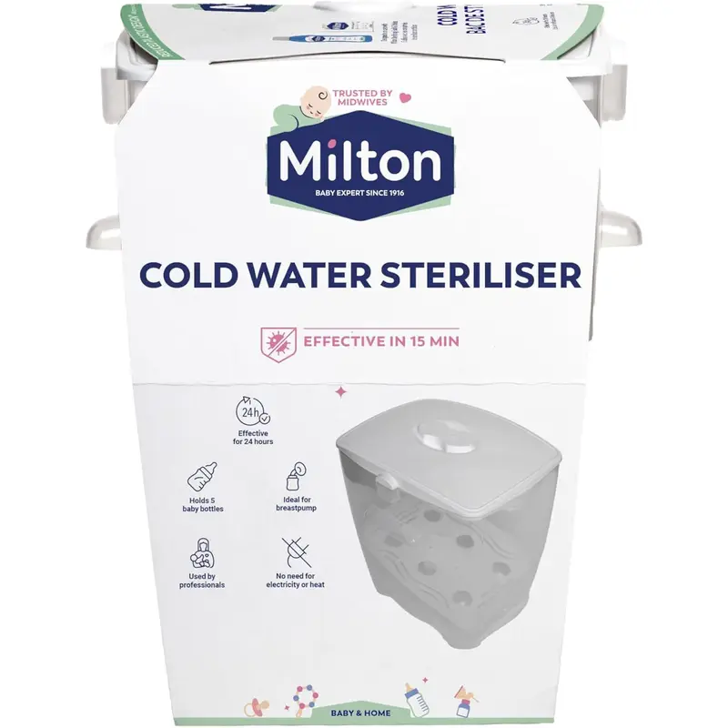 Milton Cold Water Steriliser (White), Packaging may vary 0