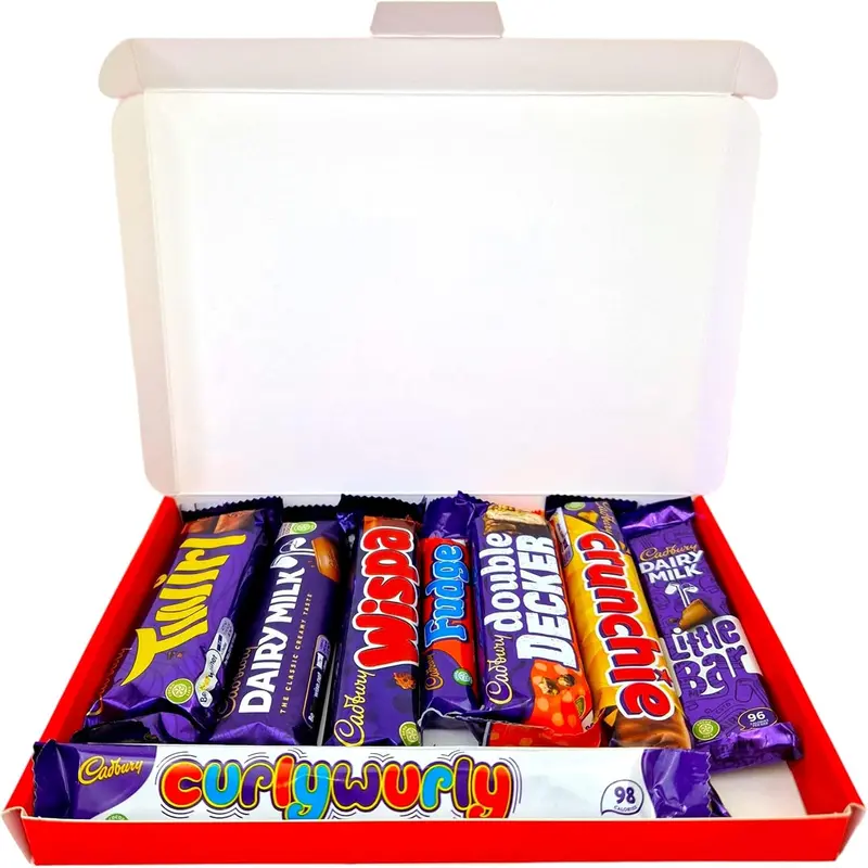 Cadbury Chocolate Box for Birthday Lovers | 8 Full Sized Bars | Letterbox Gift Hamper | Snack and Dessert Gift Box for Kids/Him/Her 1
