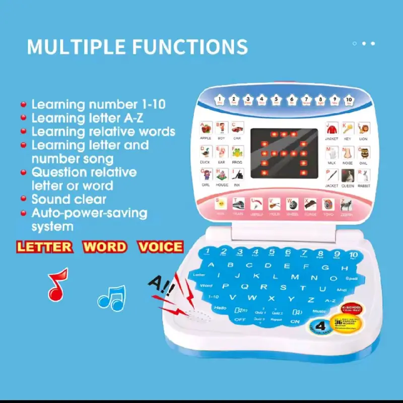 Preschool Learning Tablet for Kids - Electronic Educational Language Development Toy 0
