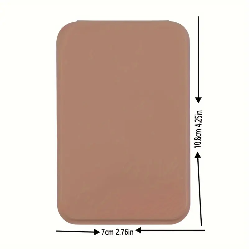 4.25-Inch Foldable Makeup Mirror with Frame – Compact, Portable Vanity Mirror for Dorms, Desktops, and Travel – Light Pink/Beige, Polished Glass Surface, Floral Design, Makeup Vanity Desk 3