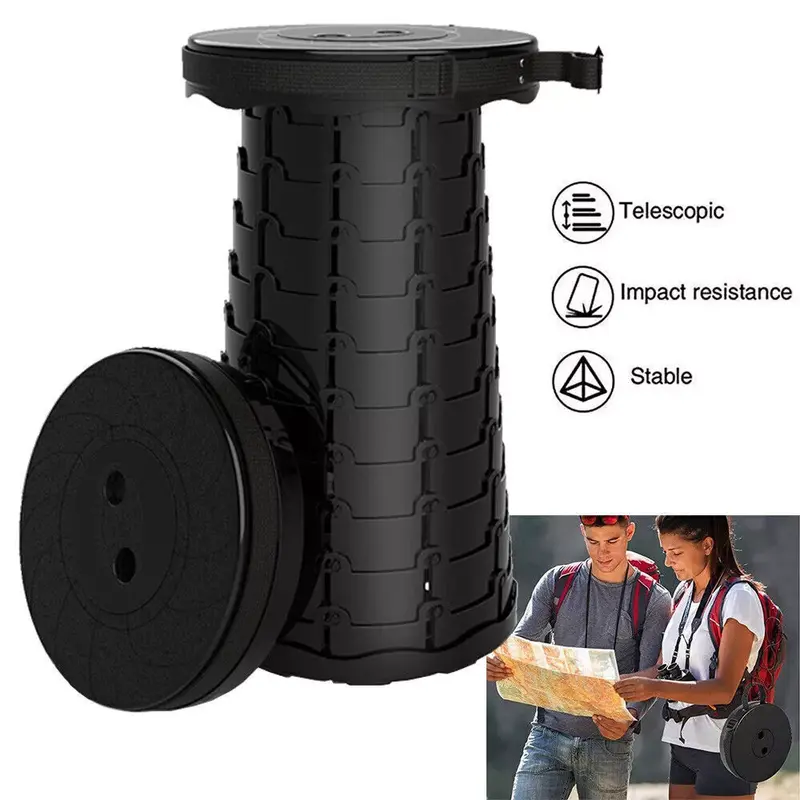 Folding Stool Portable Telescoping Seat Camping Retractable Adjustable UK NEW-indoor and outdoor stool seat-2025 new design stool- space saving stool seat -portable seat stool 2