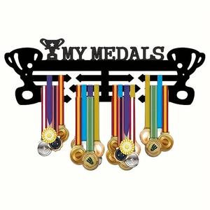 Medal Organizing Display Rack, 1 Count Wall Mounted Medal Storage Rack, Medal Holder for Home Office Decoration, Home Organizer for Living Room Bedroom, Room Decor