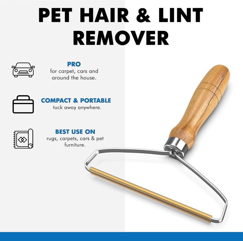 PREMIUM LINT REMOVER AND CARPET SCRAPER - Efficient Pet Hair Removal Tool, Reusable and Eco-Friendly 1