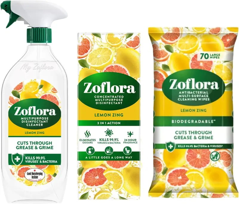 Zoflora Lemon Zing Multipurpose Spray 800ml | Pet-Friendly Cleaner Kills 99.9% Bacteria & Viruses 4