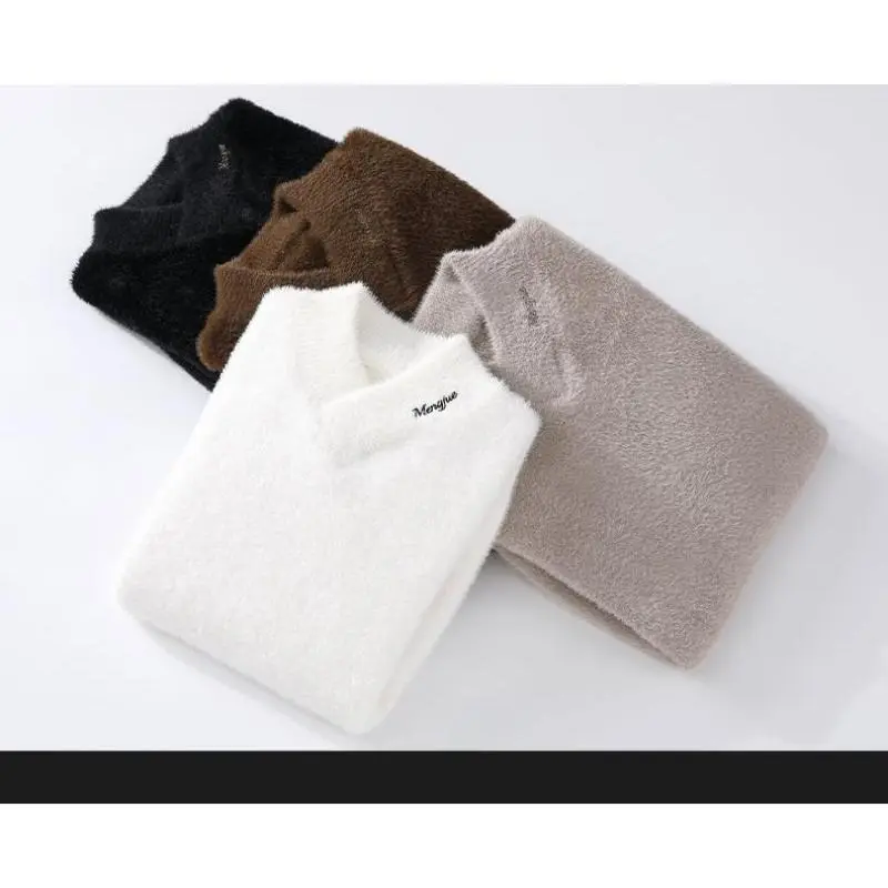 Sweaters men 2025 winter korean style mens warm sweater V-neck men sweaters autumn Men's wool pullovers men full size M-XXXL 5