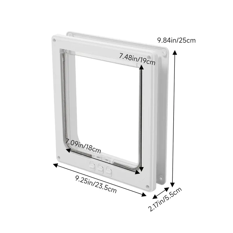 Pets Mood Pet Flap Door with 4-Way Lock for Cat Dog 6