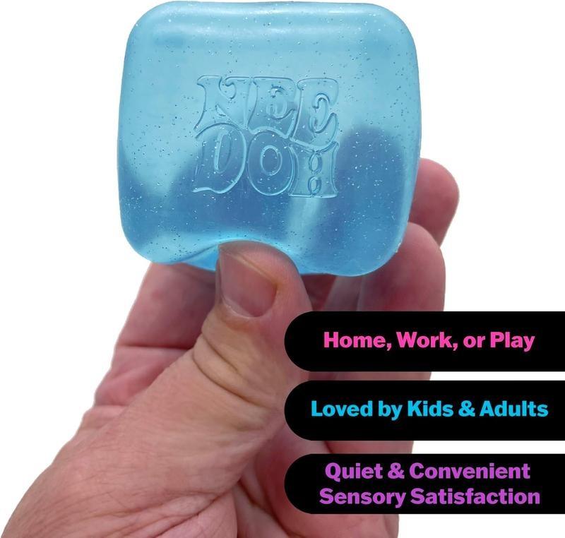 Nice Cube Nee Doh Stress Ball - Sensory Toys,  Sensory Balls, Non-Toxic Dough Material，Needoh Fidget Toys, Anxiety & Stress Relief, fidgets  school antistress  toys 5