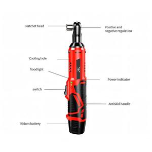 JENABOM Cordless Electric Wrench, USB Rechargeable 45NM 3/8 Ratchet Wrench, Disassembly Screw & Nut Car Repair Tool, Right Angle Wrench, Power Tool