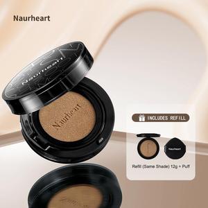 Korean Cosmetics, Nairheart Color Holding Soft Focus Air Cushion Liquid Foundation, Bb Cream, Concealer, Brightening Skin Color, Gifts for Women and Changing Clothes