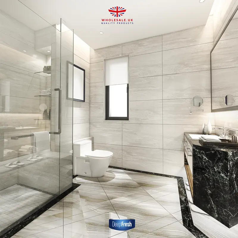Deep Fresh Mop + *FREE 50 pcs Disposable Wet Floor Wipes – All-Purpose Cleaning Bundle for Laminate, Wooden, Tile, Vinyl, Ceramic & Marble Floors – Quick, Easy & Streak-Free Cleaning. Lightweight, Stainless, Shiny with bucket removable & washable 7