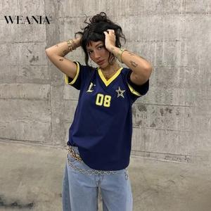 Free Customized Name and Number Fashion Jersey Short Sleeve T-shirt Sportswear Unisex