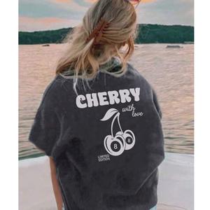 Lucky Cherries Back Logo T-Shirt