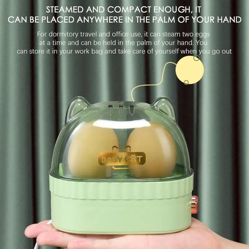 Egg Boiler Machine Electric Hard Boiled Egg Maker Safe Using Egg Boiler Machine Steamer with Timer Off Multifunctional Egg 2