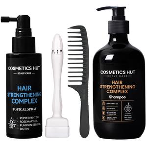 Hair Growth Starter Kit - For Women DHT Blocker Pumpkin Seed Oil, Biotin, Keratin