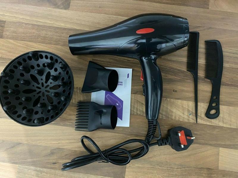 Product Introduction of 2200W Professional Style Hair Dryer Nozzle Concentrator Blower Pro Salon Heat UK 15