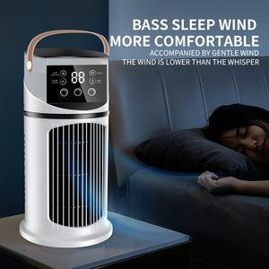 1pc, 3-in-1 Air Conditioner Humidifier Fan, USB Powered, 16.91oz Large Water Tank, Colorful Lights, 9-Speed Adjustable, Portable Desk Fan for Outdoor Use and Indoor Cooling & Air Moisturizing