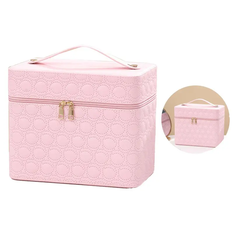 Extra Large Vanity Case Beauty Box Make up Jewelry Cosmetic Nail Storage Box AU 1