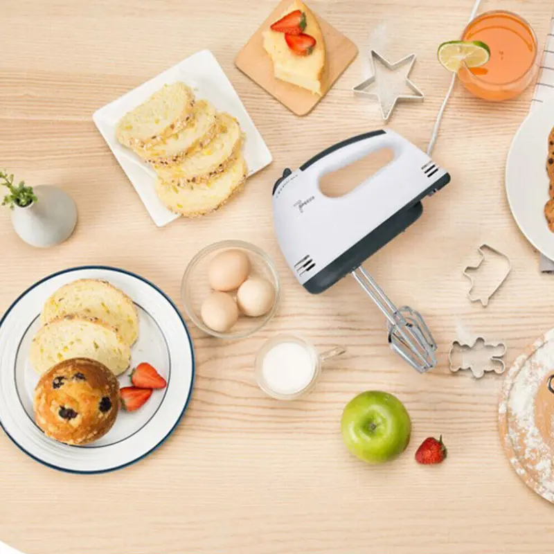 Electric Handheld Whisk 7-Speed Hand Mixer Kitchen Egg Beater Cream Cake Blender kitchen  appliances 7
