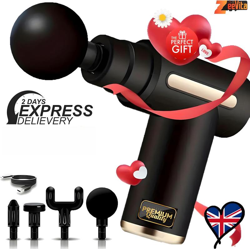 Product Introduction of Powerful Mini Massage Gun Deep Tissue, Muscle Percussion Massager with 6 Speeds for Pain Relief Recovery, Portable Massager for Muscle Tension Shoulder Back Body Neck Arm Legs Relaxation 10