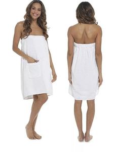 Ladies Towelling Shower Wrap – Soft, Quick-Dry, Adjustable Spa Towel for Bath, Gym & Travel Womenswear