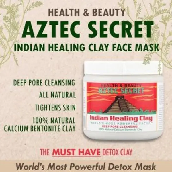 Aztec Secret Indian Healing Clay Face Mask - Jar 1LB Skincare