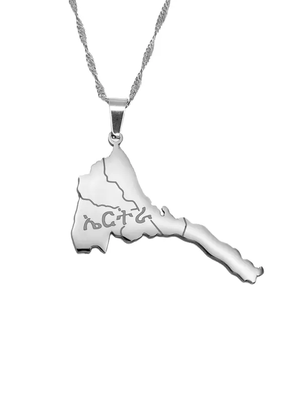 Eritrea Map Necklace 2
