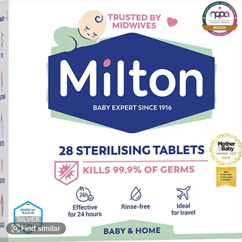 Milton Standard Sterilising Tablet│Maximum Protection & Long Lasting Effect│28Pk Effective for 24 hours