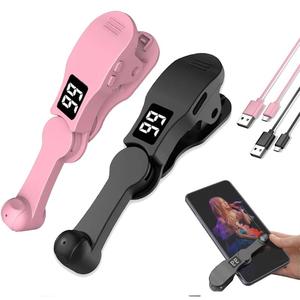 USB Powered Auto Clicker, 1 Count Adjustable Speed Simulation Finger Continuous Click for Live Broadcasts Likes, Games, Reward Tasks