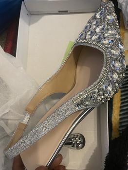 Product Review of Women's Elegant Rhinestone Decorated Pointed Toe Heels, Exquisite Trendy High Heel Sandals, Fashionable Heels for Party & Wedding, Classy from F**5 0
