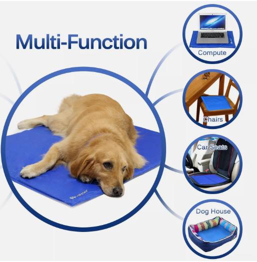 SELF COOLING COOL PET MAT DOG CAT GEL COOLING MAT HEAT RELIEF TOXIC SUMMER 2