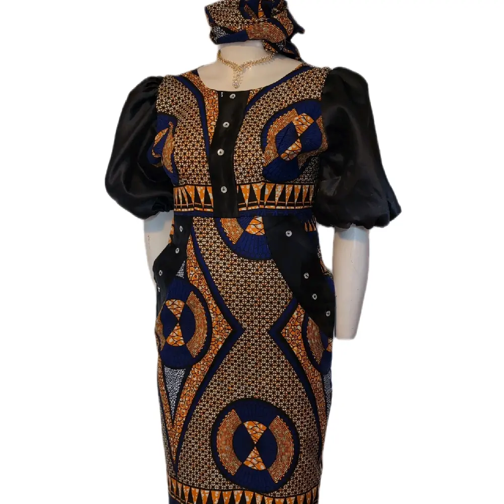 Elegant short  Ankara dress .  Women's Casua/ party  lace  summer wear. Short Sleeve Womenswear