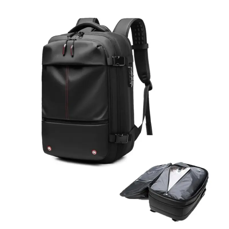 Vacpack Backpack, 60L Expandable Backpack with Vacuum Compression, Anti Theft Vacpack Travel Vacuum, Water Resistant, Easy to Take on Plane