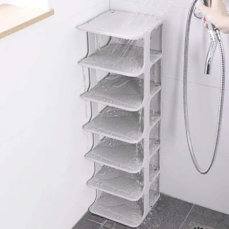 7Tier Shoe Rack Tall Storage Shelf Unit Cabinet Home Organiser Footwear Stand 4