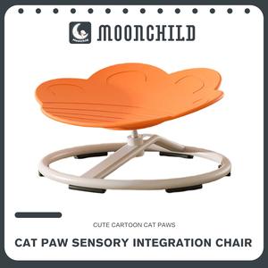 Children's Sensory Cat Paw Swivel Chair (available in multiple colors) for children with Attention Deficit Hyperactivity Disorder (AADHD), 360° sensory sit-and-swivel chair, designed to adapt to the body balance of young children,kids spinning chair