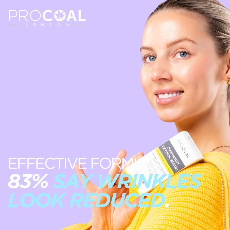 Procoal Overnight Retinol Serum High Strength 30ml - Vegan & Cruelty-Free Face Concentrate with Bisabolol & Paracress Extract - Skincare 1
