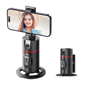 360° Rotation Face Tracking Gimbal Stabilizer for Smartphone, Rechargeable Desktop Gimbal Cellphone Holder, Smart Auto Tracking Selfie Gimbal Stabilizer, Phones Selfie Holder, Selfie Accessories for Smartphone, Camera Stand, Vlogging Kit