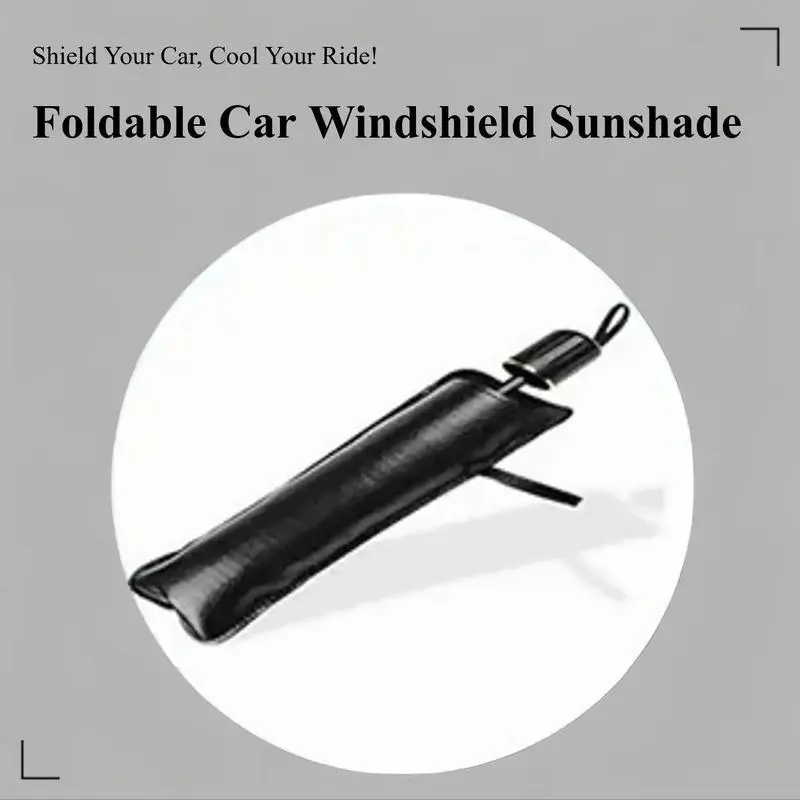 Portable Car Windshield Sunshade, Foldable Windshield Sun Umbrella, Car Exterior Accessories, Car Windshield Cooling Umbrella for Daily 1