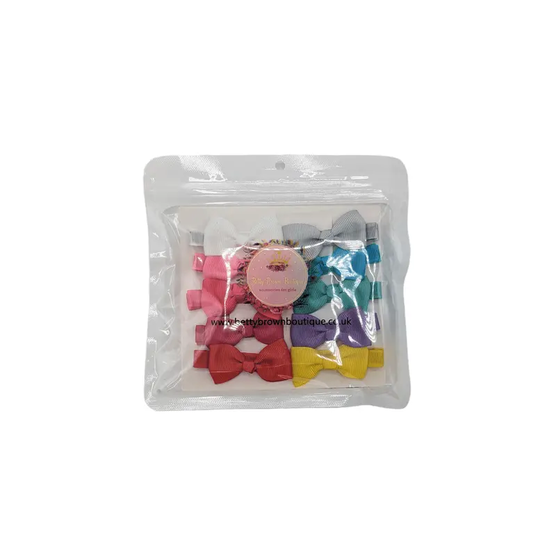 Brights Pack of 10 My First 2 inch Bow Clips 1