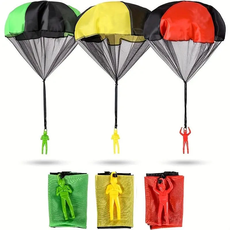 1/3pcs Parachute Toy, Anti-Tangle Throw Toy Parachute, Outdoor Throw Youngsters's Flying Toy, Gift (10 Colors) 6