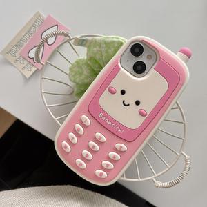 Cute Cartoon Phone Case, Silicone Phone Protective Cover, Phone Accessory Compatible with iPhone 16 Pro Max 15 Pro Max 14 Pro Max 13 Pro Max, Casing