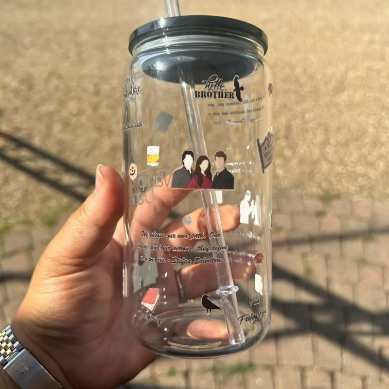 Vampire diaries glass cup 1