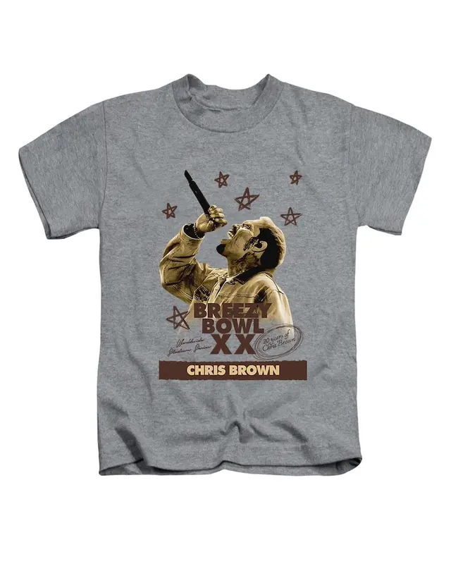 Breezy Bowl Chris Brown Adults T-Shirt Breezy Viral Top New 3