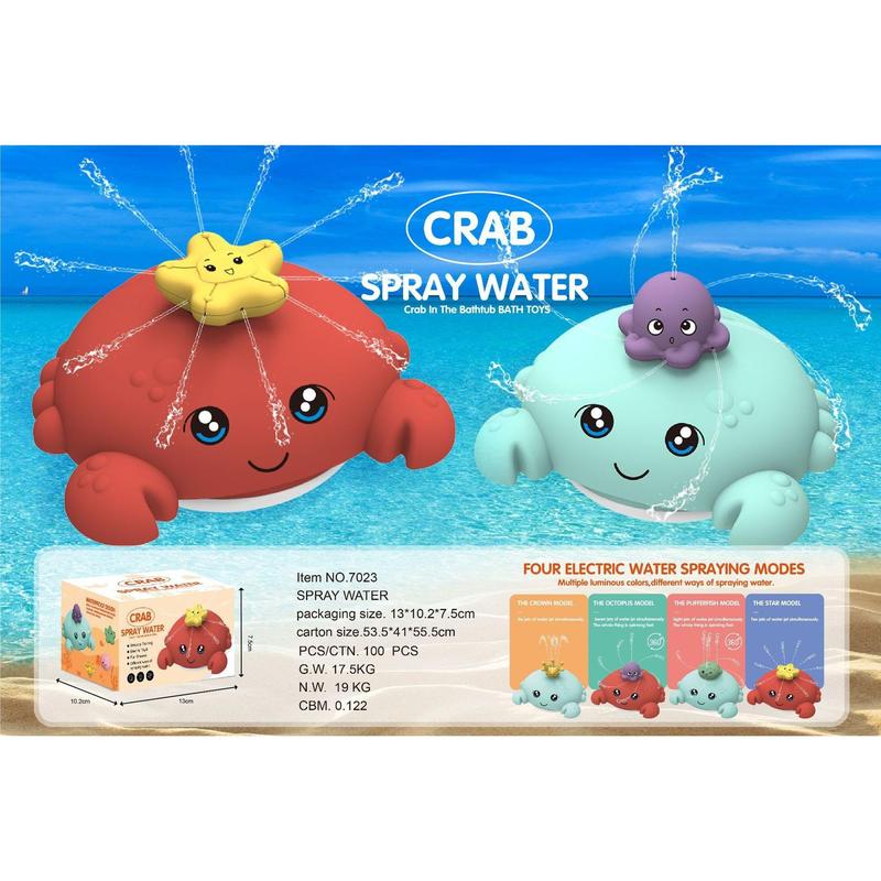 Douyin's same electric induction water spray ball, baby bath, bathroom light, music, water toy, spray whale 3