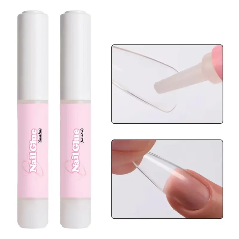 10 Pcs Nail Glue - Extra Strong, Quick-Dry Adhesive for False Nails, Tips, Rhinestones, and Nail Art, 2g Mini Bottles - Professional Salon & Home Use 3