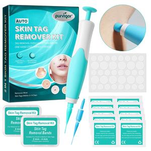 Wart Removal Pen, 1 Set Portable Wart Removal Tool with Skin Tag Removal Bands, Easy To Operate, Skin Care Tool for Women & Men