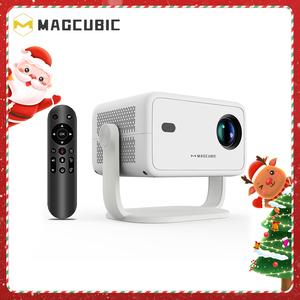 Magcubic 650ansi Smart L018 Projector, 1080P Auto Focus & Keystone Correction, Android14, BT 5.2, Wifi6, Portable Voice, Home Theater