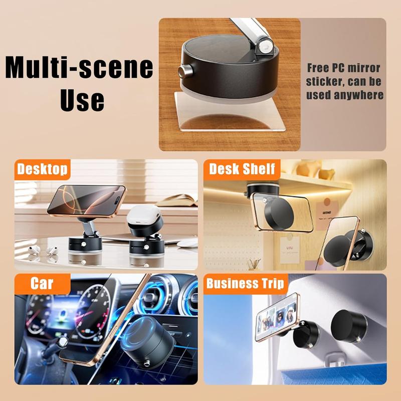 【UK SELLER】vehicle-mounted Vacuum Magnetic Phone Holder, Foldable & Portable Phone Stand, Multipurpose Phone Holder for Car, Home, Office, Magnetic Phone Mount Smartphone Cellphone 5