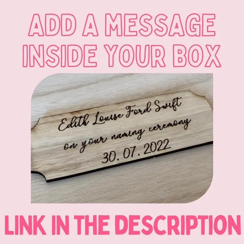Personalised Baby Keepsake Box with Heart 4