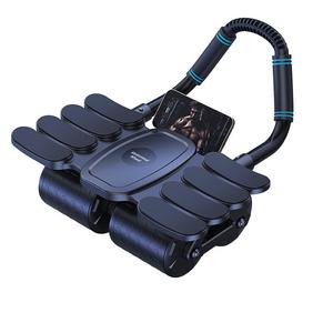 4-wheel Timed 8 Elbow Support Abdominal Wheel, Automatic Rebound Abdominal Muscle Training Tool, Home Sports and Fitness Equipment for Men and Women, Exercise Machine, Abs Equipment, Gym Sets for Women, Abs Workout Equipment, Abdominal Training Board