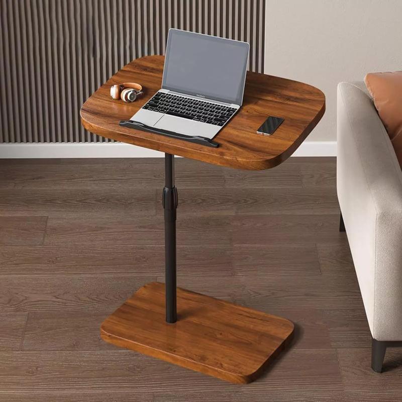 Adjustable Height Tiltable 360° Swivel C-Shaped Side Table, Couch Side End Table Small End Table Bedside Table for Living Room, Bedroom 0